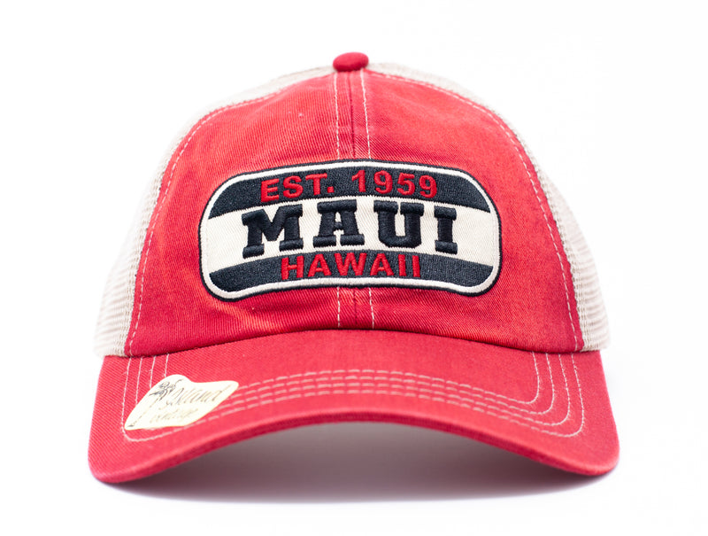 Maui Hawaii Vintage Patch Hat
