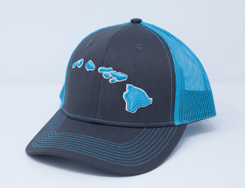 Hawaii "Large" 3D Islands Trucker Hat
