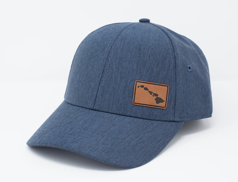 Hawaii "Small" Islands Dad Cap w. Leather Patch